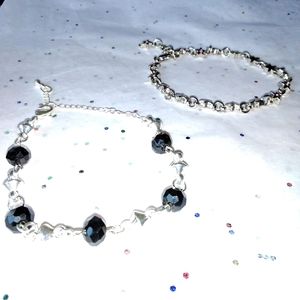 Silver Bracelet Set 3 Pieces